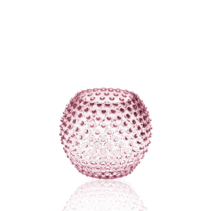 Hobnail Globe Vase 18 cm Rosa