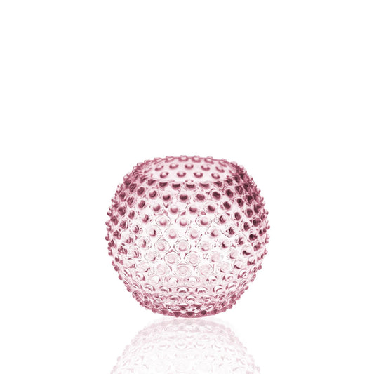 Hobnail Globe Vase 18 cm Rosa