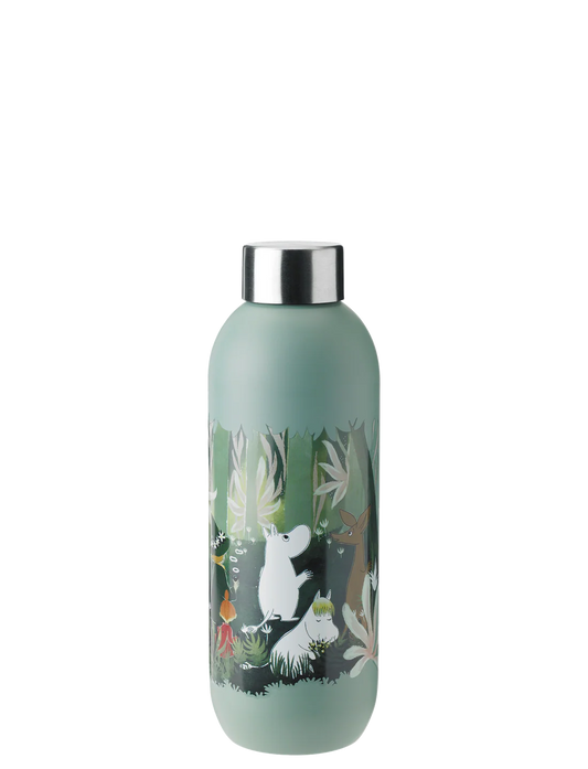 Keep Cool drinking bottle, 0.75 l. - dusty green - Moomin