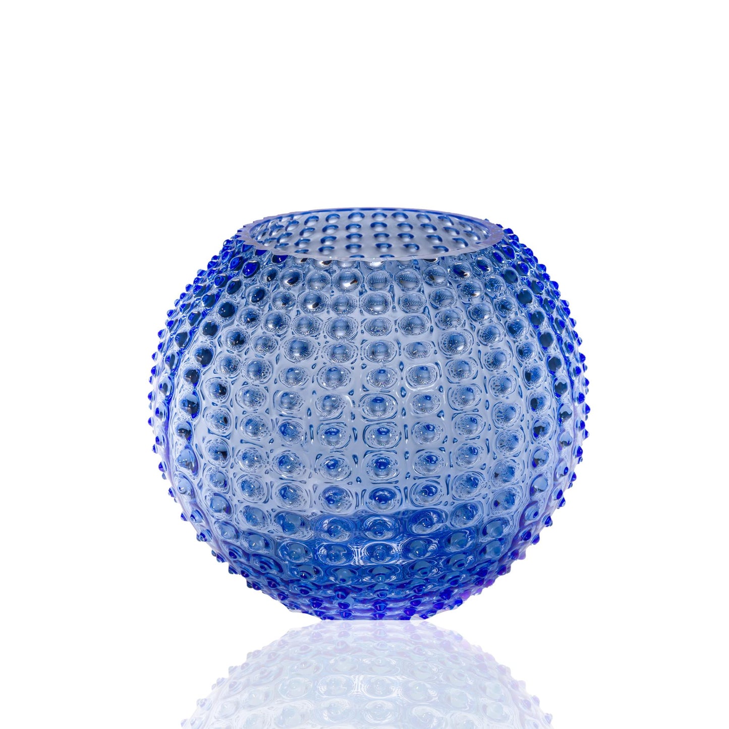 Hobnail Globe Vase 24 cm Light Blue