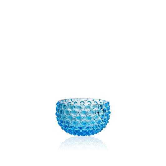 Azure Hobnail Bowl Small