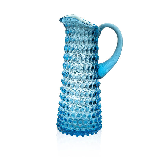 Azure Hobnail Jug Tall