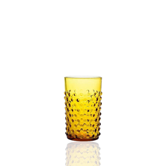 Hobnail Glass Amber