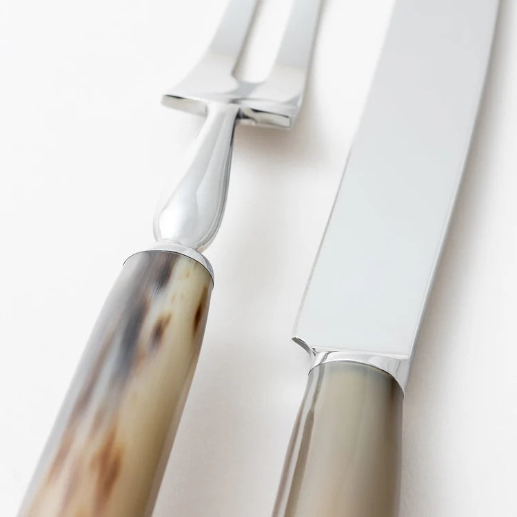 Roast Cutlery Set in Natural Horn