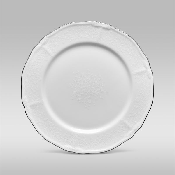 Noritake Princess Bouquet 67 Piece Dinner Set, Platinum