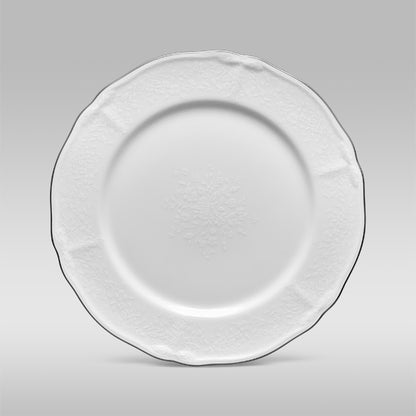 Noritake Princess Bouquet 67 Piece Dinner Set, Platinum