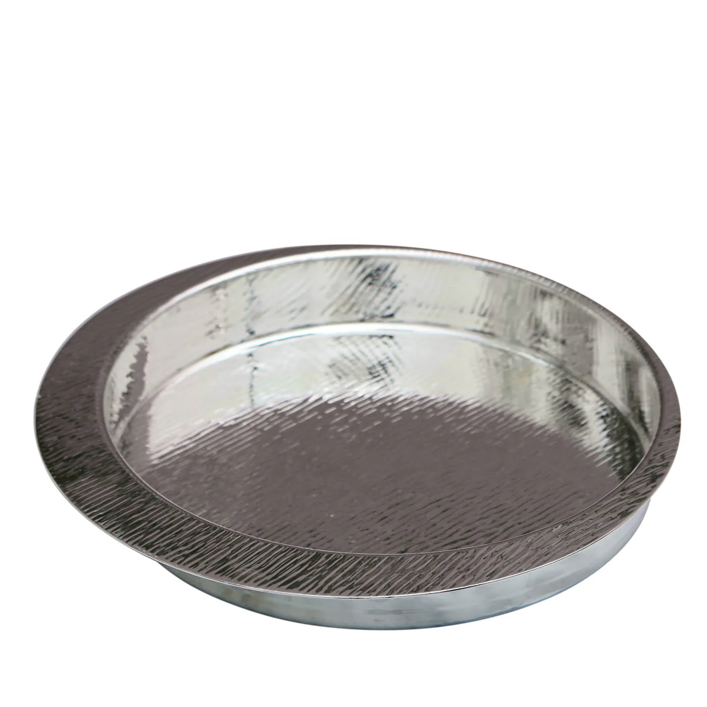 Firenze Round Silver Empty Pocket Tray