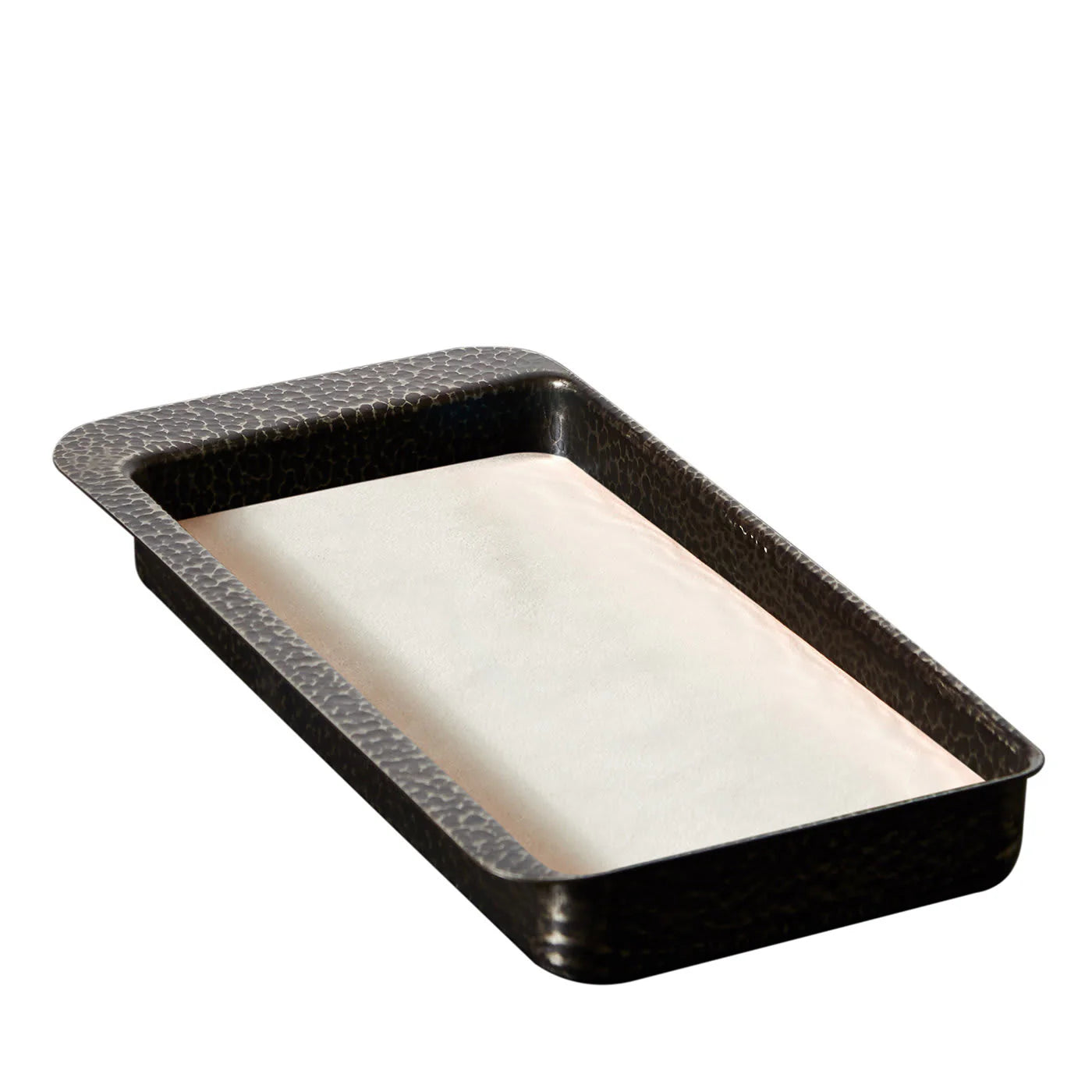 Firenze Rectangular Burnished and Cream White Empty Pocket Tray
