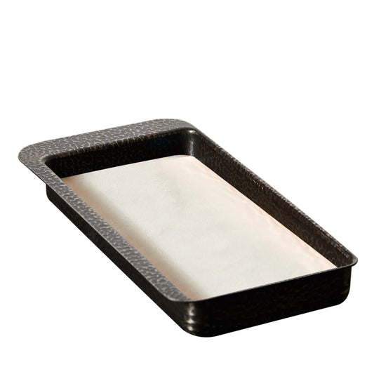 Firenze Rectangular Burnished and Cream White Empty Pocket Tray