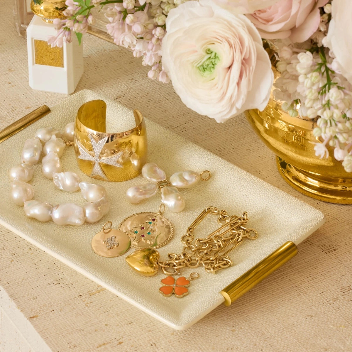 Shagreen Small Vanity Tray