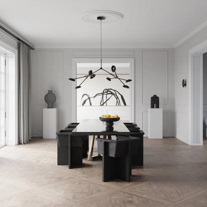 Drop Chandelier Black