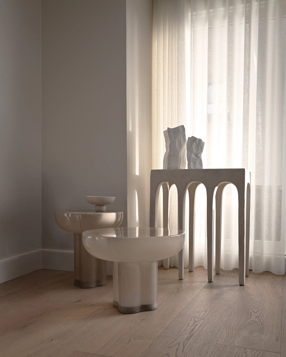 Bow Console Birch