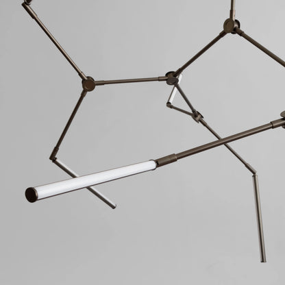 Stick Chandelier - Bronze