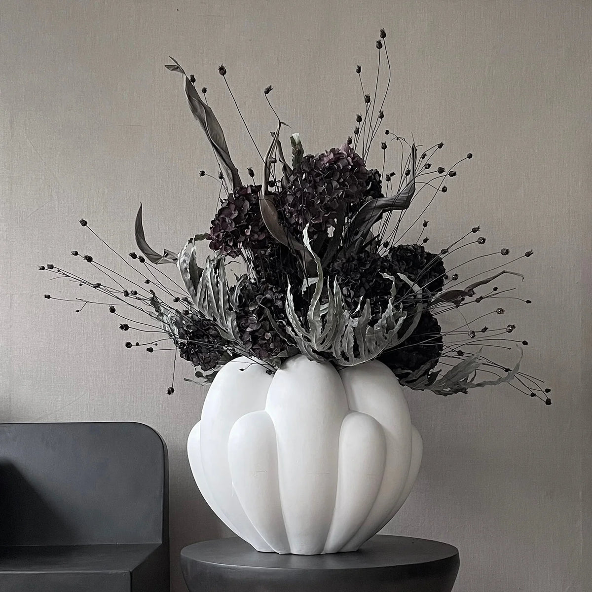 Bloom Vase Big  Bone White