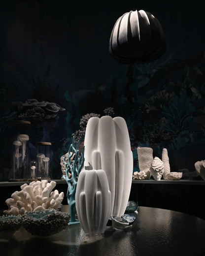 Bloom Vase Slim Big  Bone White