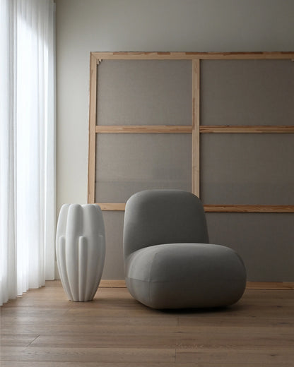 Bloom Vase Slim Big  Bone White