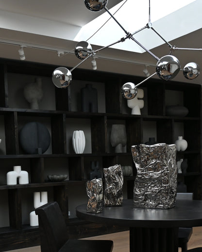 Kami Vase, Big - Chrome