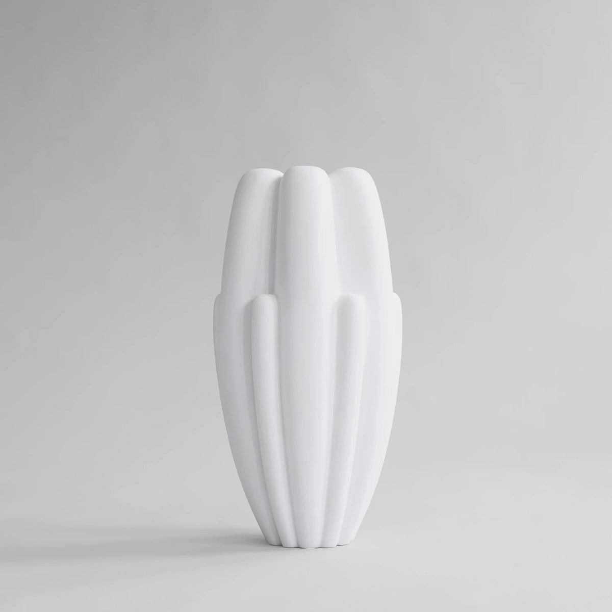 Bloom Vase Slim Big  Bone White