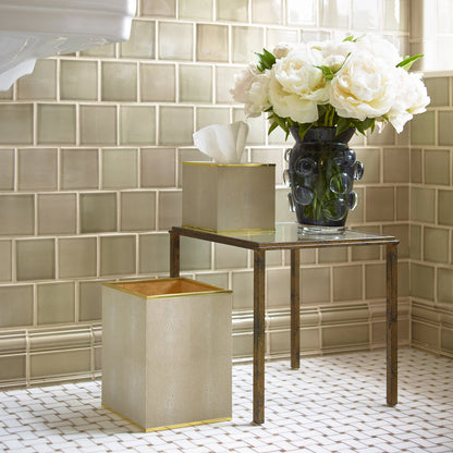 Classic Shagreen Wastebasket