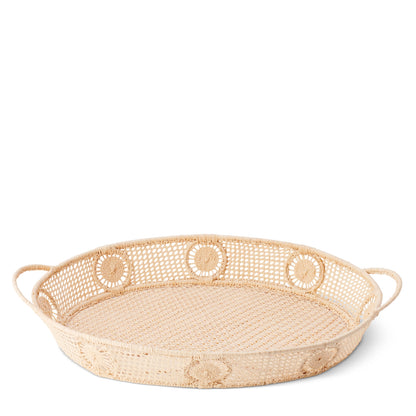 Raffia Round Tray
