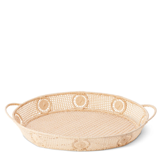 Raffia Round Tray