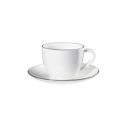 ASA Noire Cappuccino Cup and Saucer
