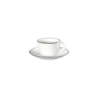 ASA Ligne Noire Espresso Cup and Saucer