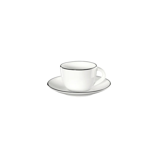 ASA Ligne Noire Espresso Cup and Saucer
