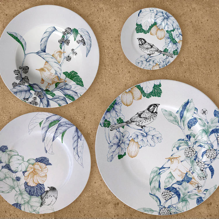 Bird Song Polychrome Soup Plates #1