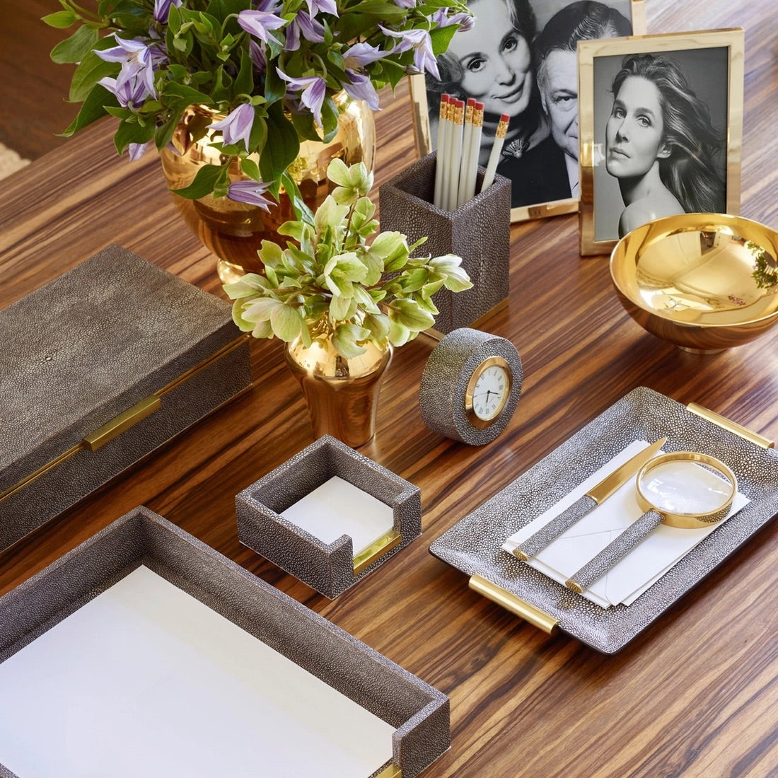 Shagreen Small Vanity Tray