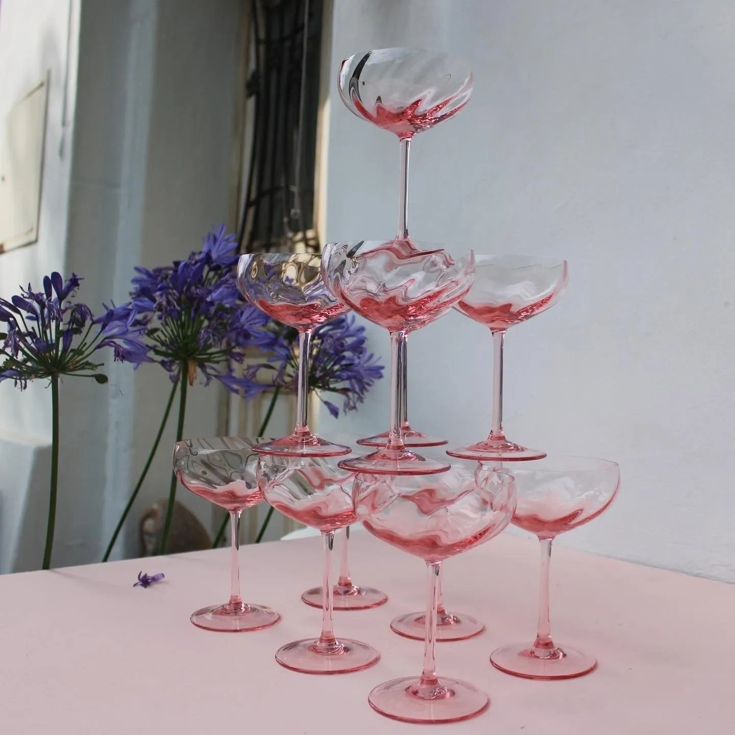 Limoux Champagne Saucer Rosa