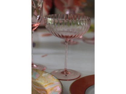 Lyon Champagne Saucer Rosa