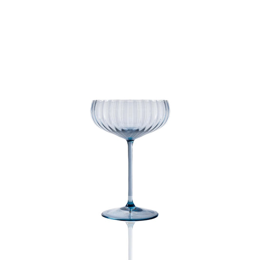 Lyon Champagne Saucer Blue Smoke