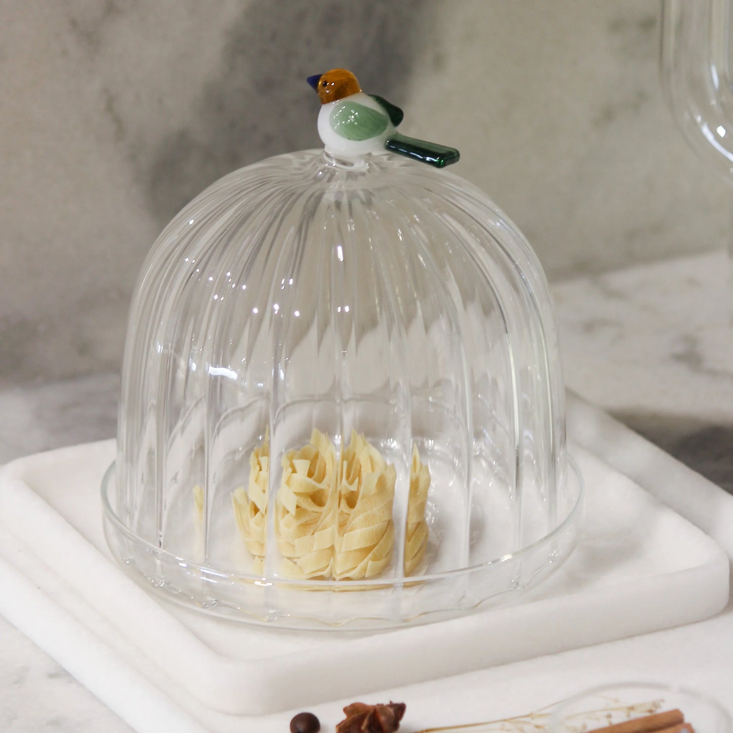 Animal Farm Optic Dome with Dish Bird