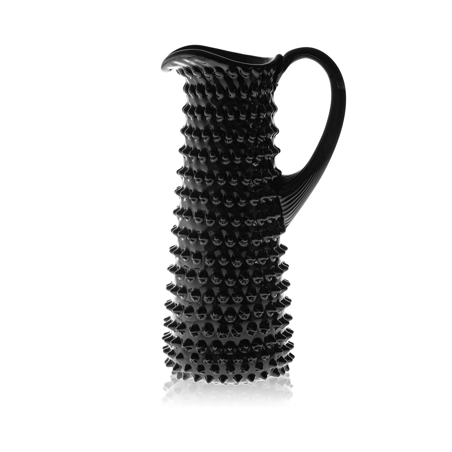 Black Hobnail Jug Tall