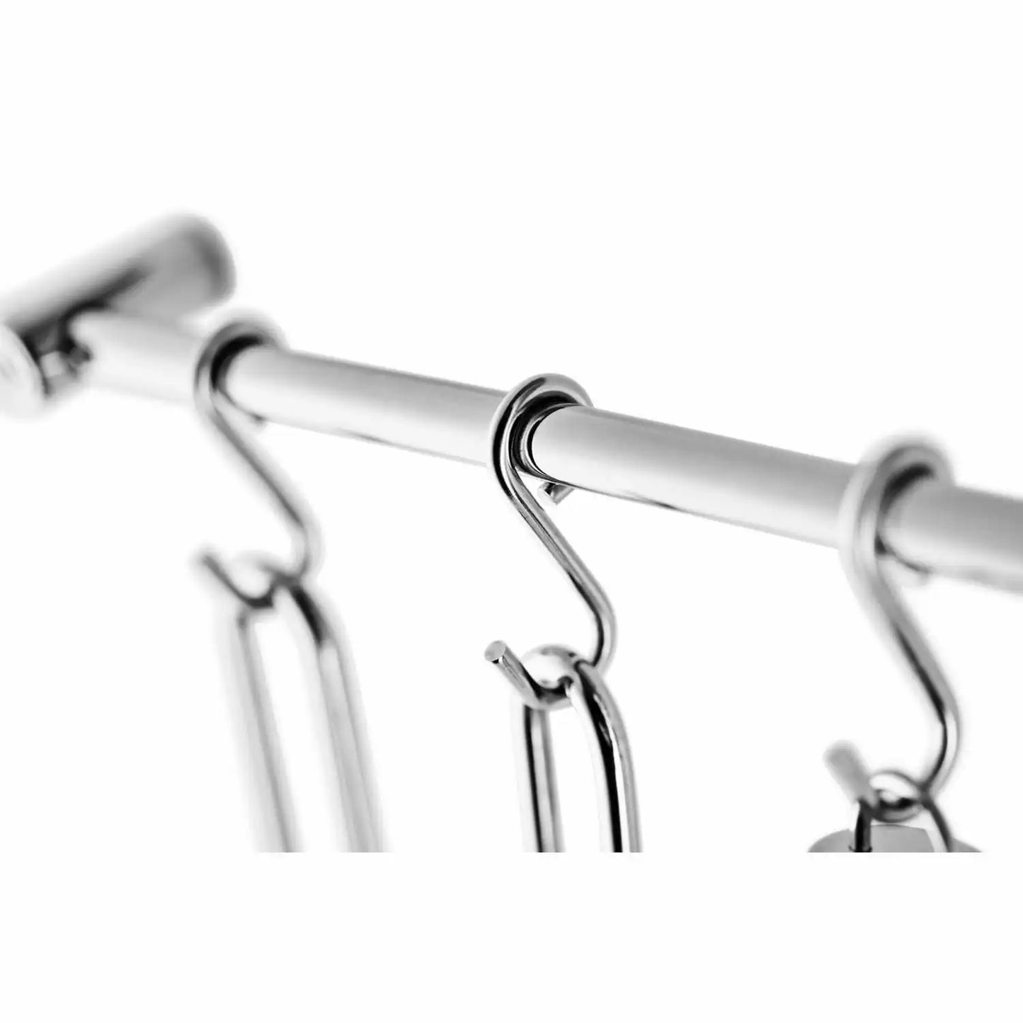 Wallmounted rack 6 hooks ss