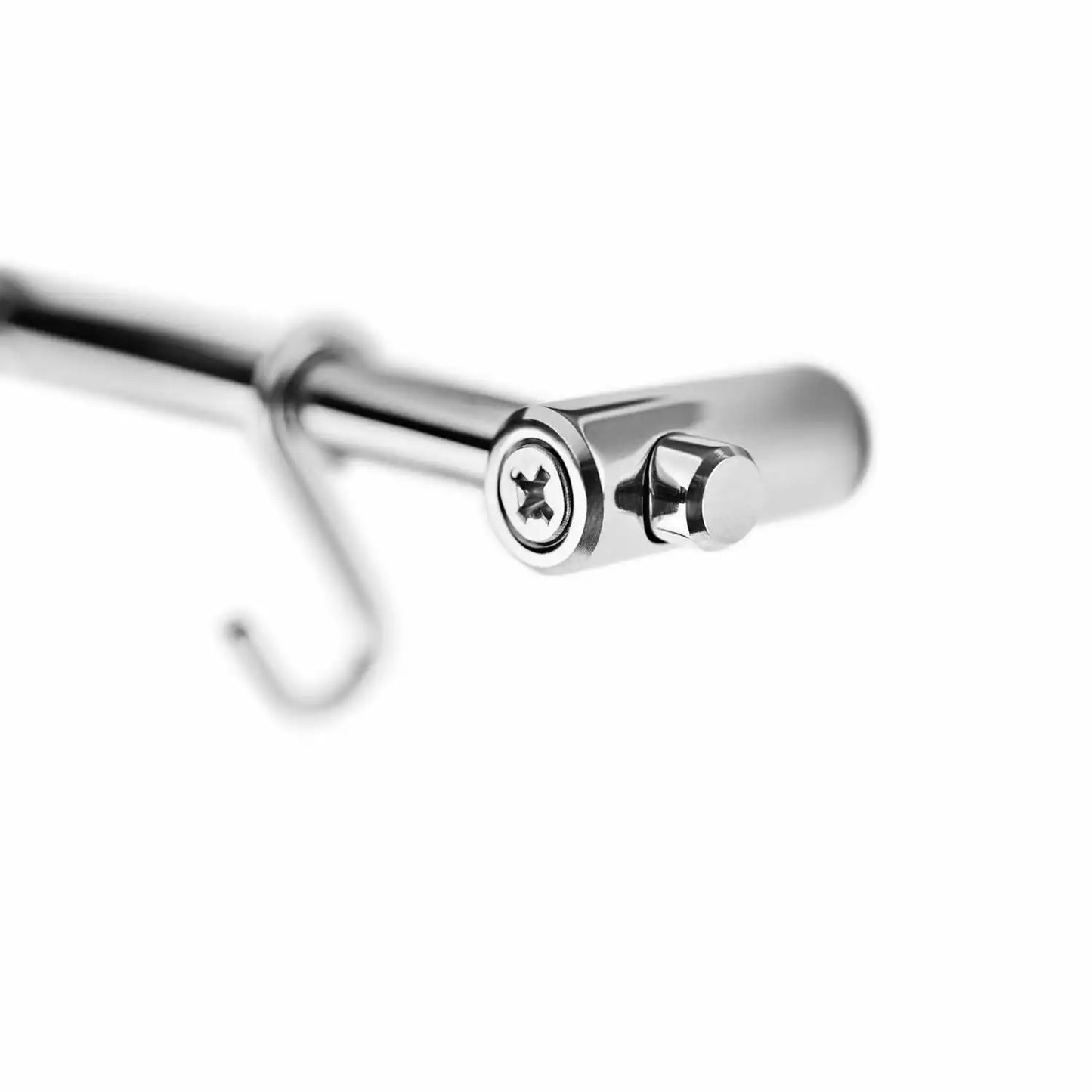 Wallmounted rack 6 hooks ss