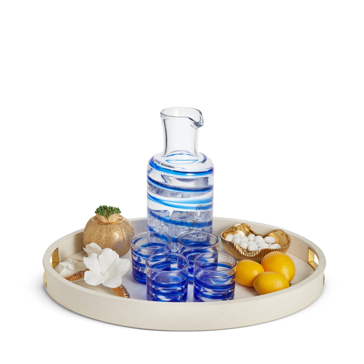 Modern Shagreen Cocktail Tray