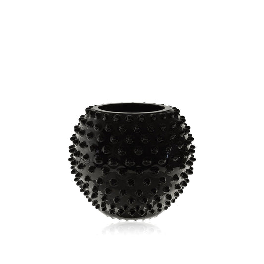 Black Hobnail Vase