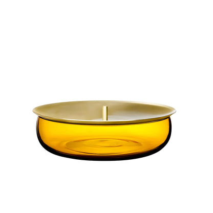 Nude Essentials Beret Bowl Lidded Vessel 65mm Amber