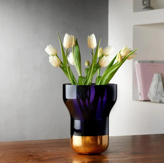 Nude Contour Vase Wide 250mm Purple