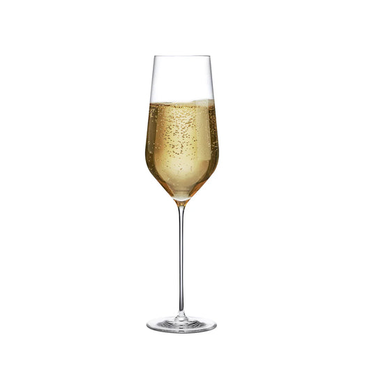 Nude Essentials Stem Zero Trio Champagne Glass 285cc Clear