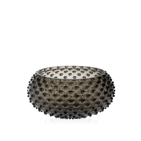 Black Smoke Hobnail Bowl