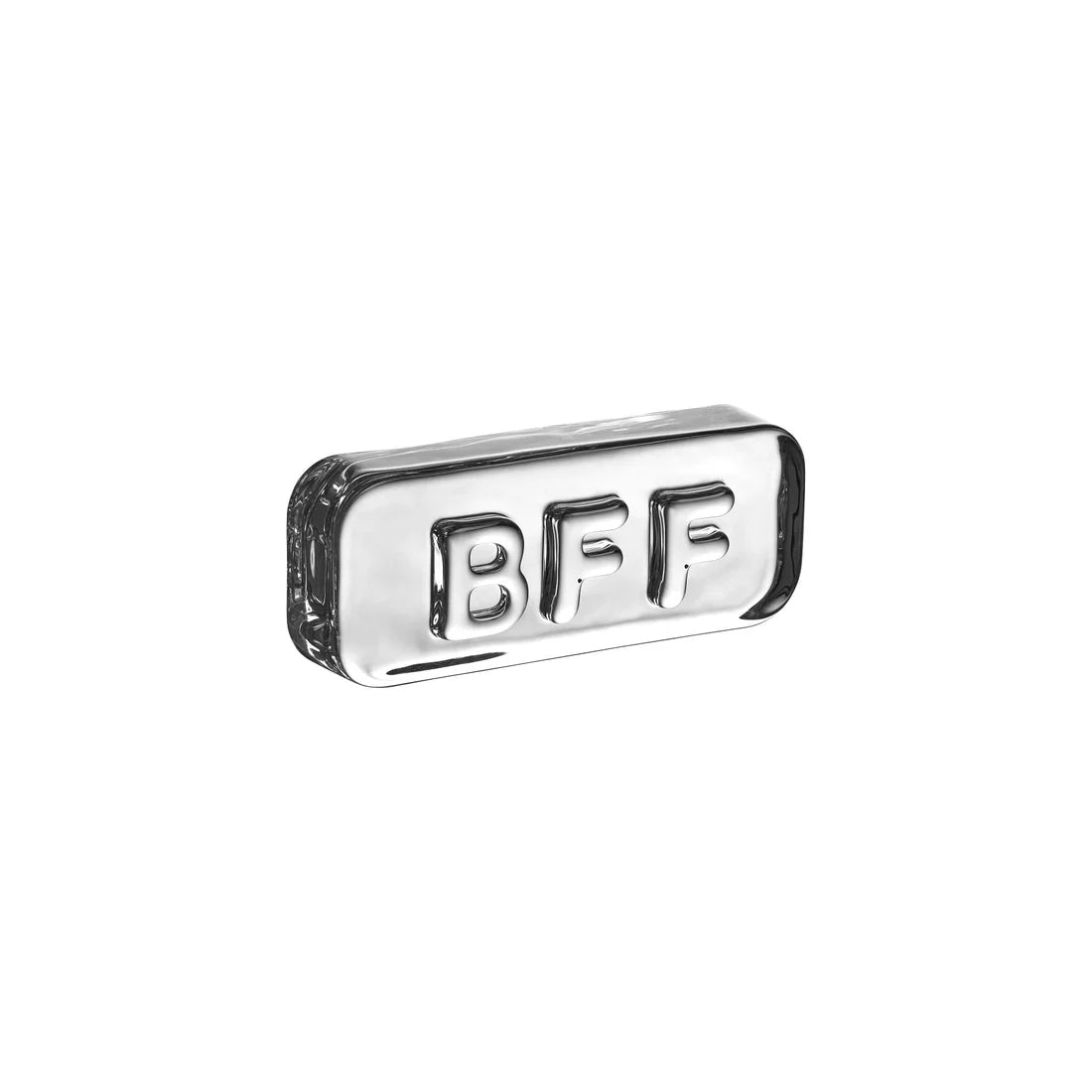 Nude Essentials Paroles Paperweight "BFF" 40mm Clear