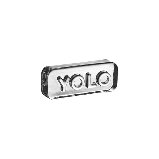 Nude Essentials Paroles Paperweight "YOLO" 40mm Clear