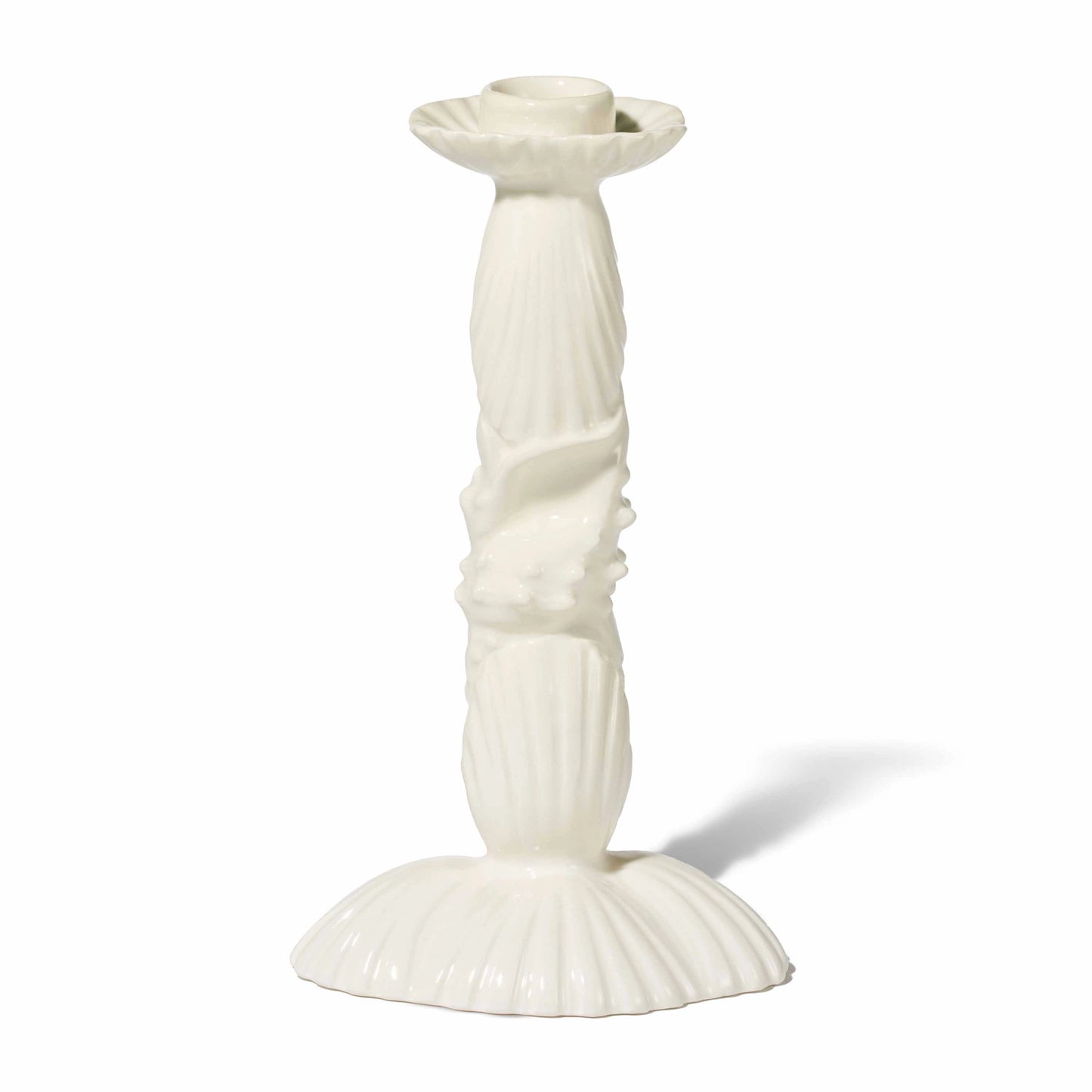 Shell Taper Candleholder - Set of 2