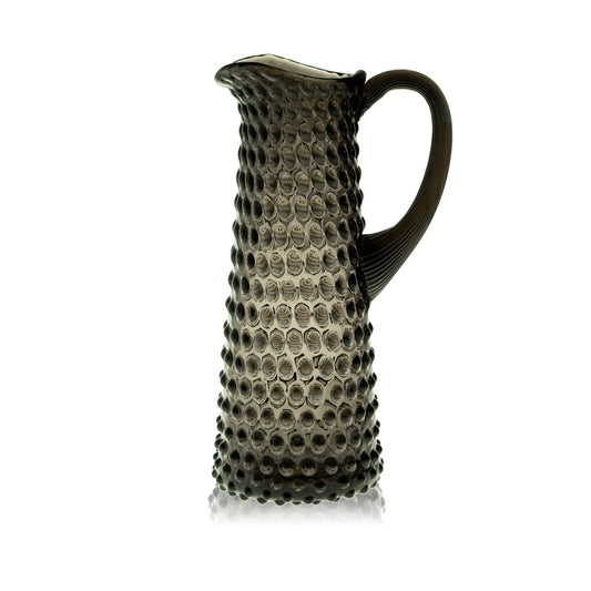 Black Smoke Hobnail Jug Tall