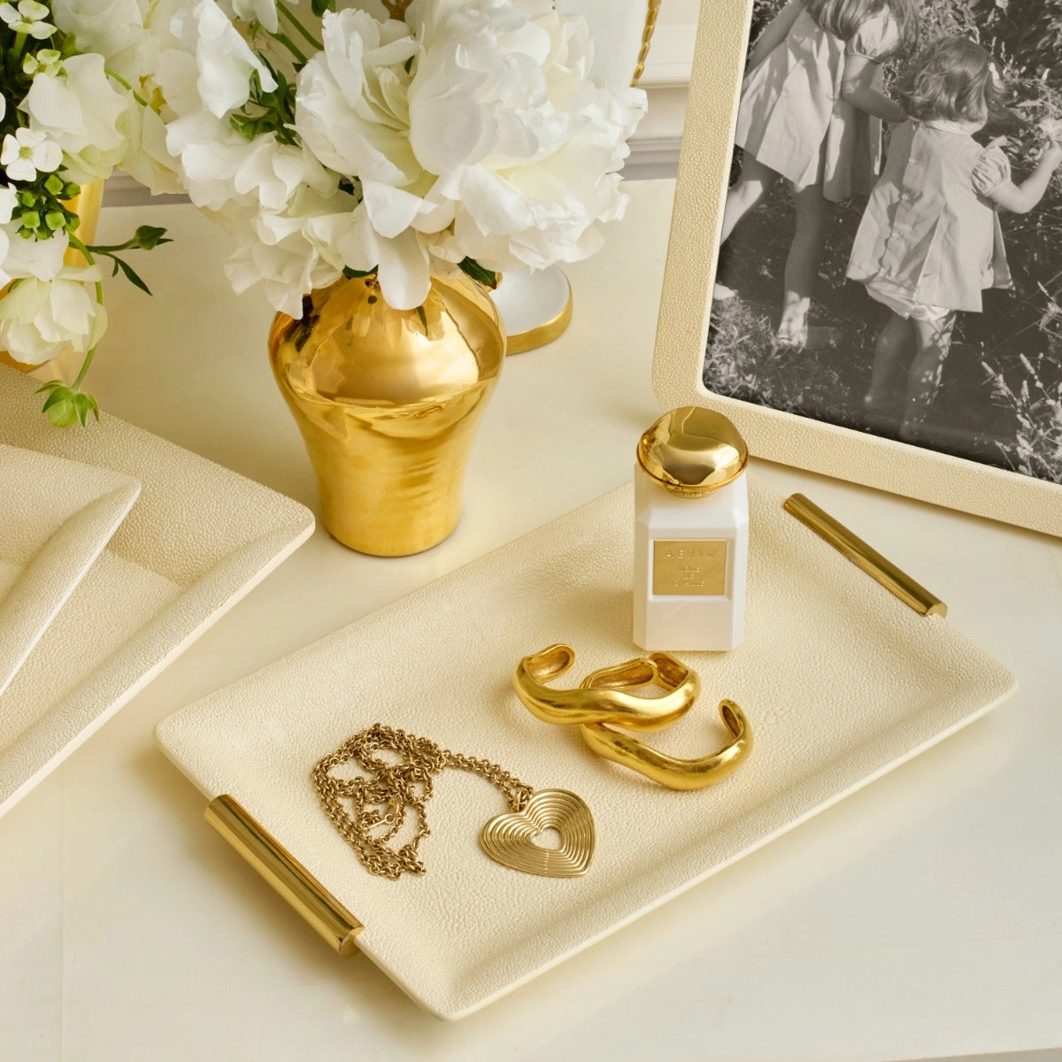 Shagreen Small Vanity Tray