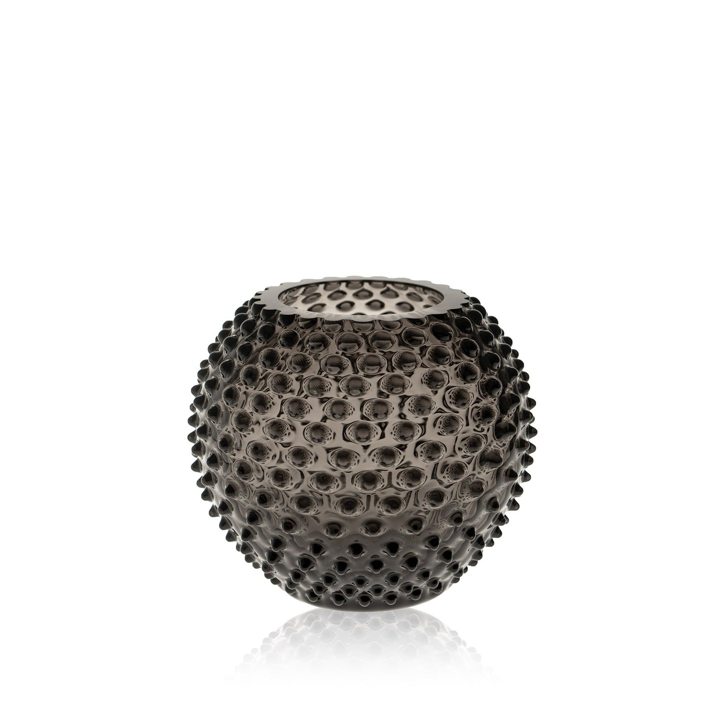 Black Smoke Hobnail Vase