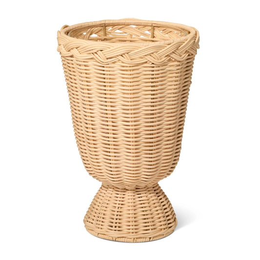 Freya Rattan Mini Pedestal Vase